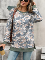 Camouflage Print Crewneck Sweatshirt (20)
