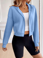 Zip Up Dropped Shoulder Hooded Jacket (27)