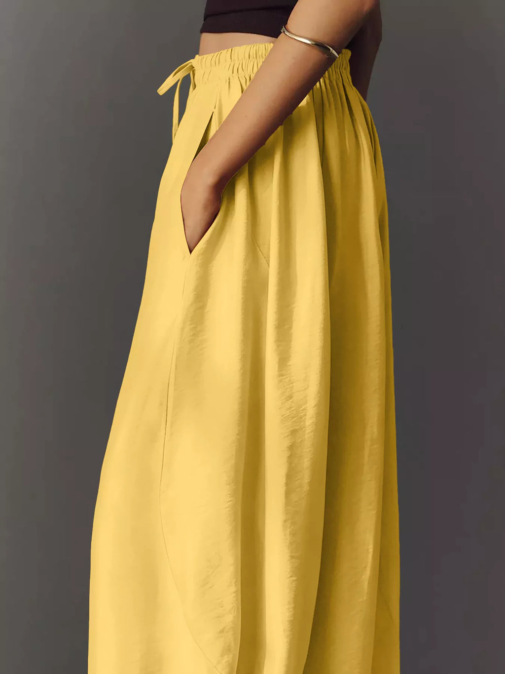 Drawstring Wide Leg Pants (26)