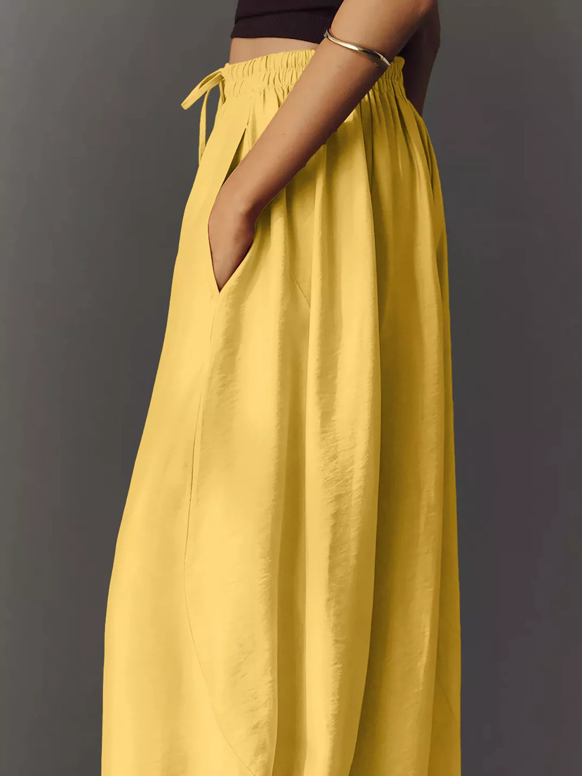 Drawstring Wide Leg Pants (26)