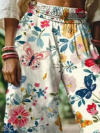 Full Size Floral Wide-leg Pants Plus (2)