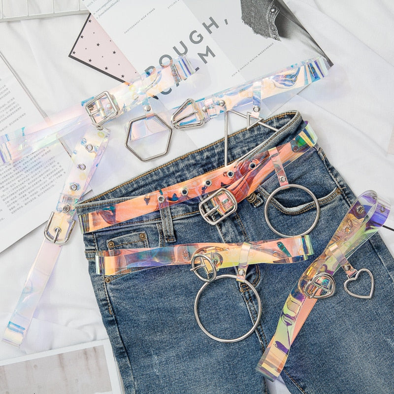Laser Plastic Transparent Jeans photo 6