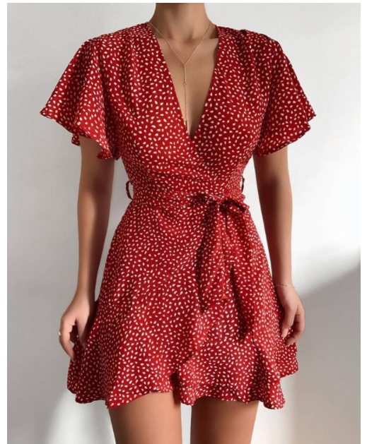 Printed Polka Dot Dress photo 3