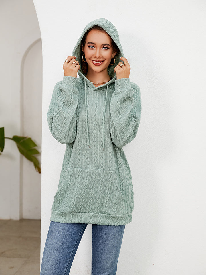 Raglan Sleeve Front Pocket Hoodie (19)