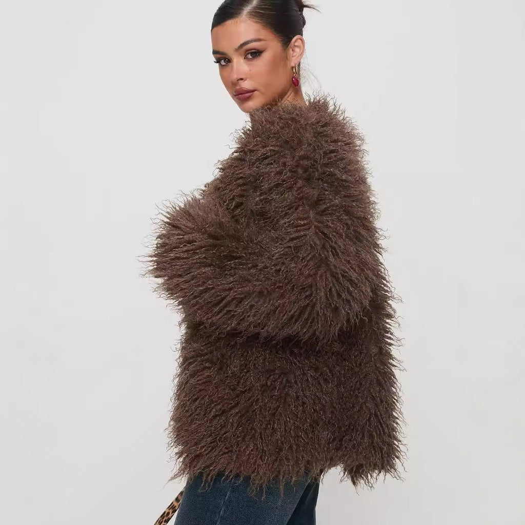 Coat Faux Fur Jacket photo 4