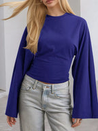Full Size Long Sleeve Fitted T-shirt Plus (22)
