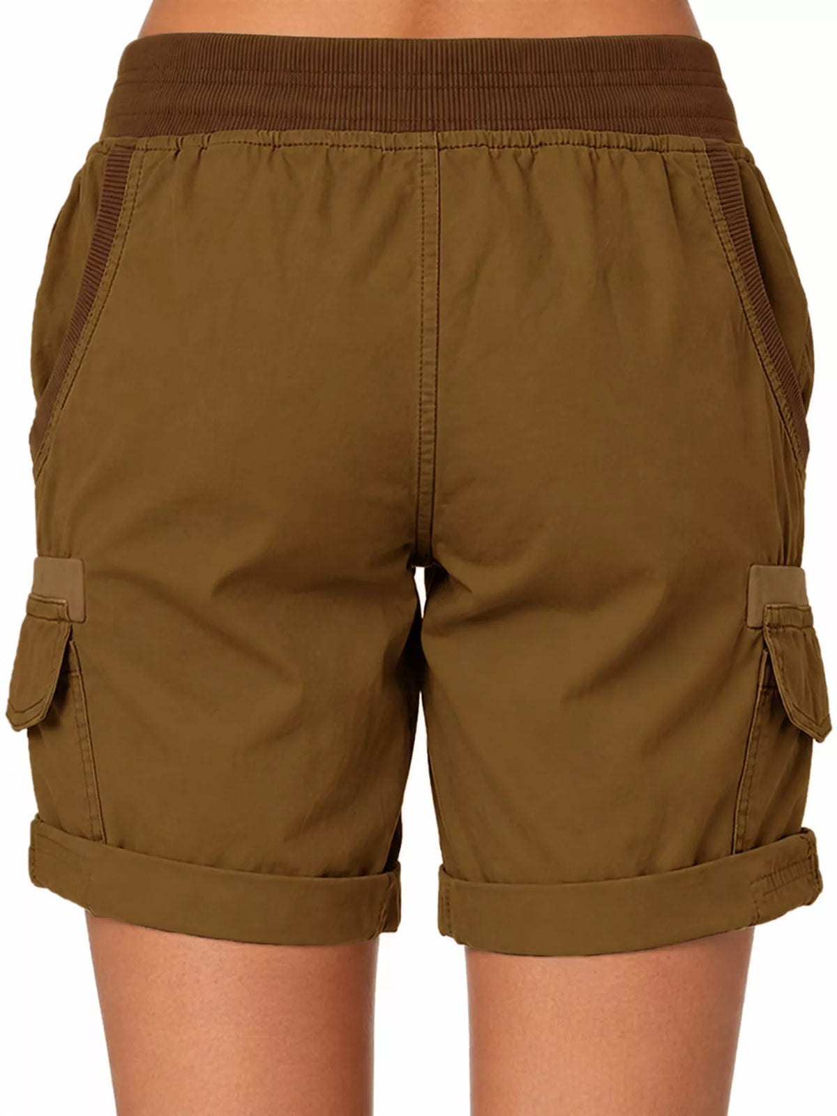 Full Size Drawstring Cargo Shorts Plus (30)