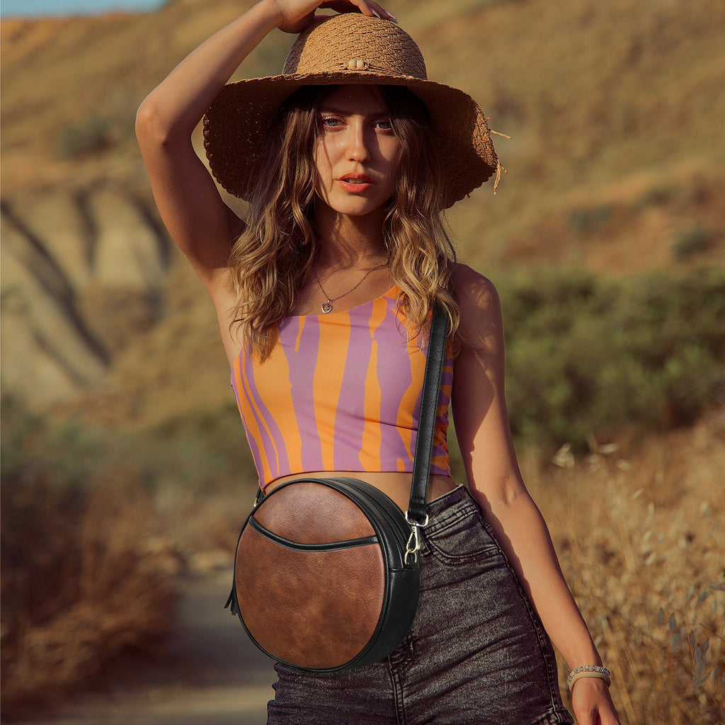 Shoulder Retro Small Round Bag photo 4