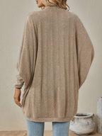 Open Front Batwing Sleeve Cardigan (3)
