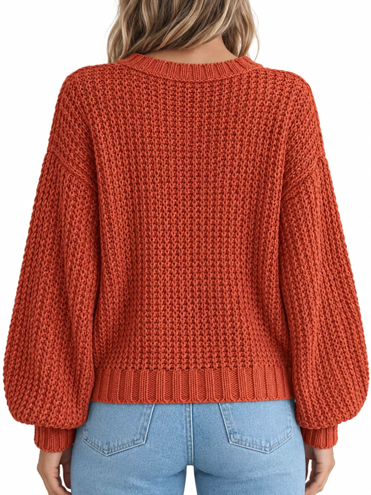 Full Size Chunky Knit Button-down Cardigan Plus (12)