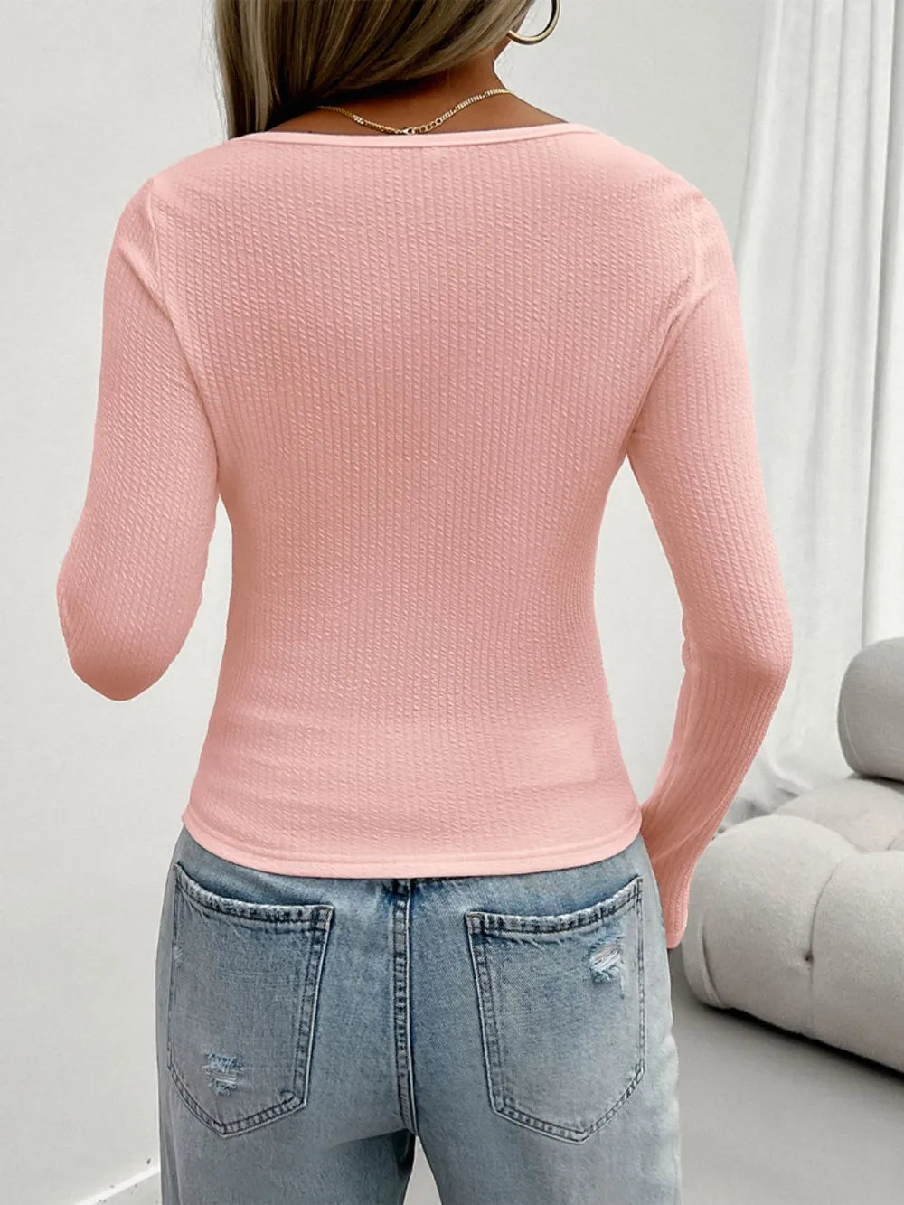 Lace Detail Scoop Neck Long Sleeve T-shirt (16)