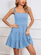 Tiered Tie Shoulder Mini Dress (27)
