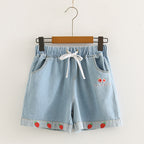 Strawberry Loose Wide-leg Jeans photo 9