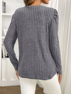 Round Neck Puff Sleeve T-shirt (21)