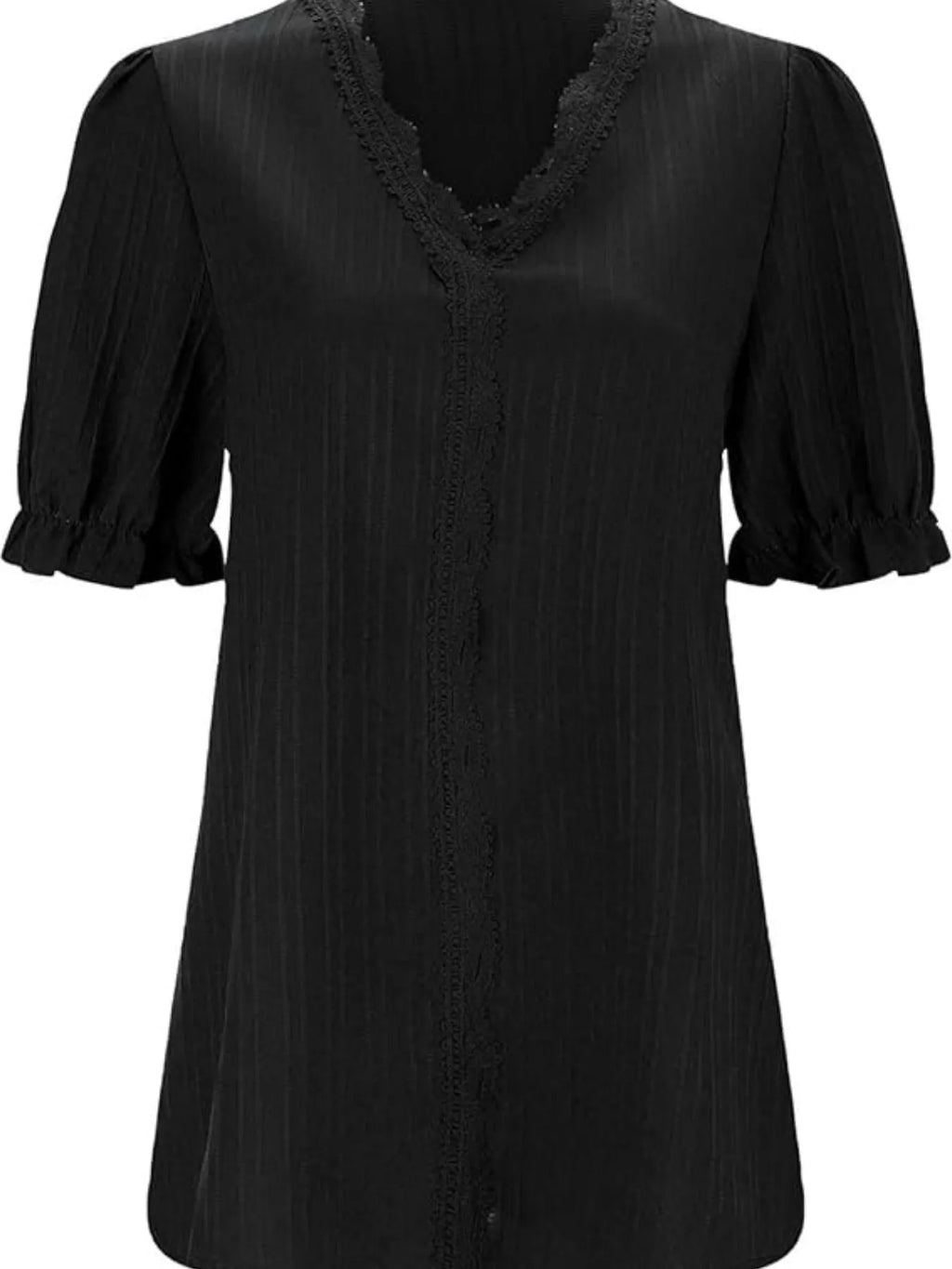 Full Size Lace Detail V-neck Blouse Plus (13)
