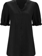 Full Size Lace Detail V-neck Blouse Plus (13)