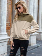 Pocketed Block Quarter Zip Hoodie (12)
