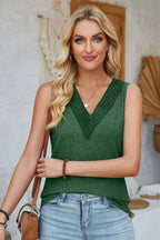 Lace Detail V-neck Tank (29)