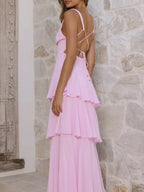 Sleeveless Ruffled Layered Backless Maxi Dress (26)