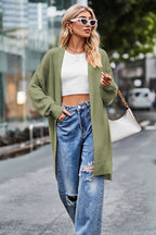 Open Front Dropped Shoulder Longline Cardigan (22)