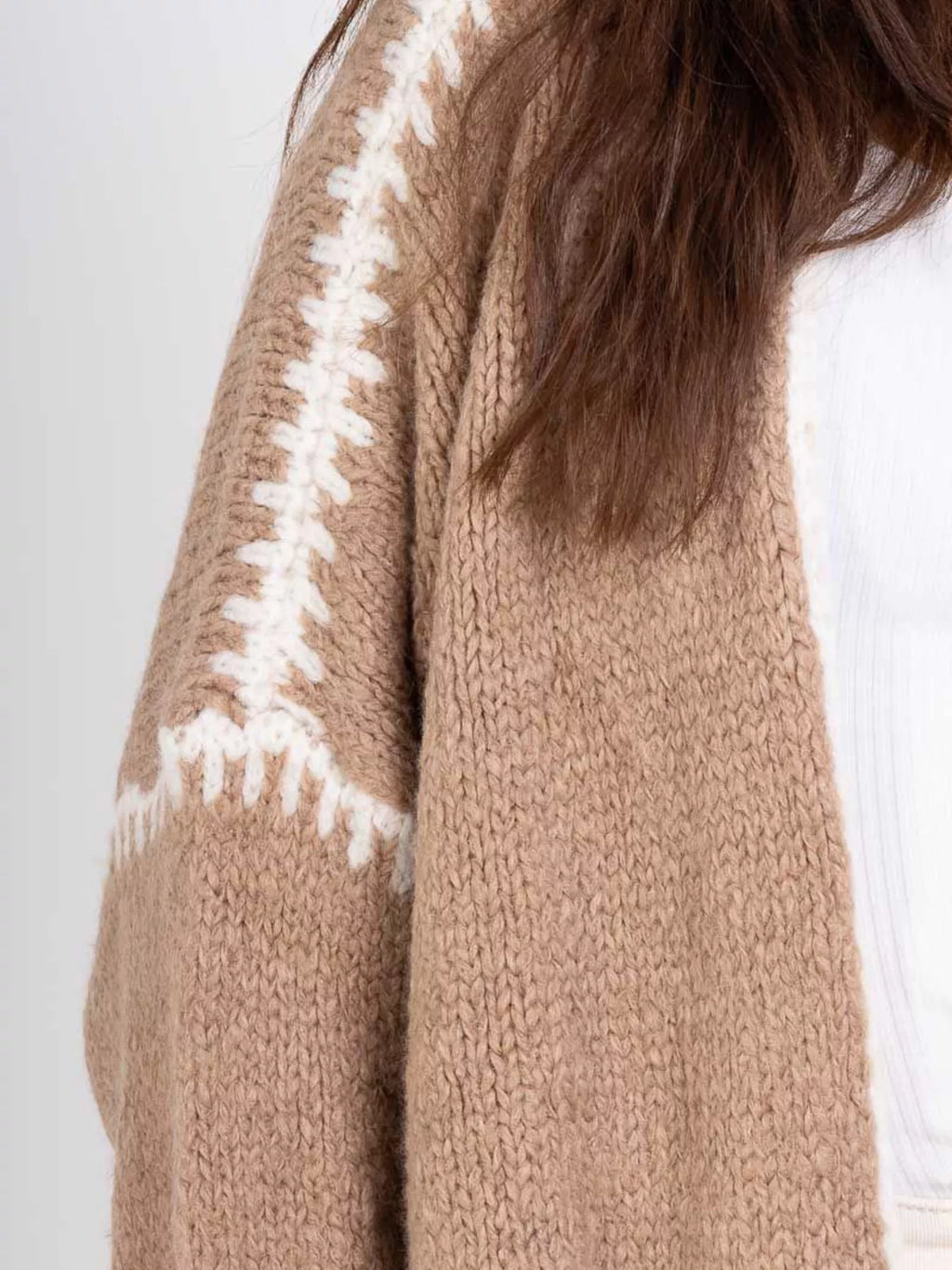 Contrast Trim Open Front Cardigan (23)