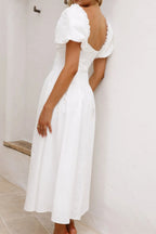 Sweetheart Neck Puff Sleeve Dress (13)