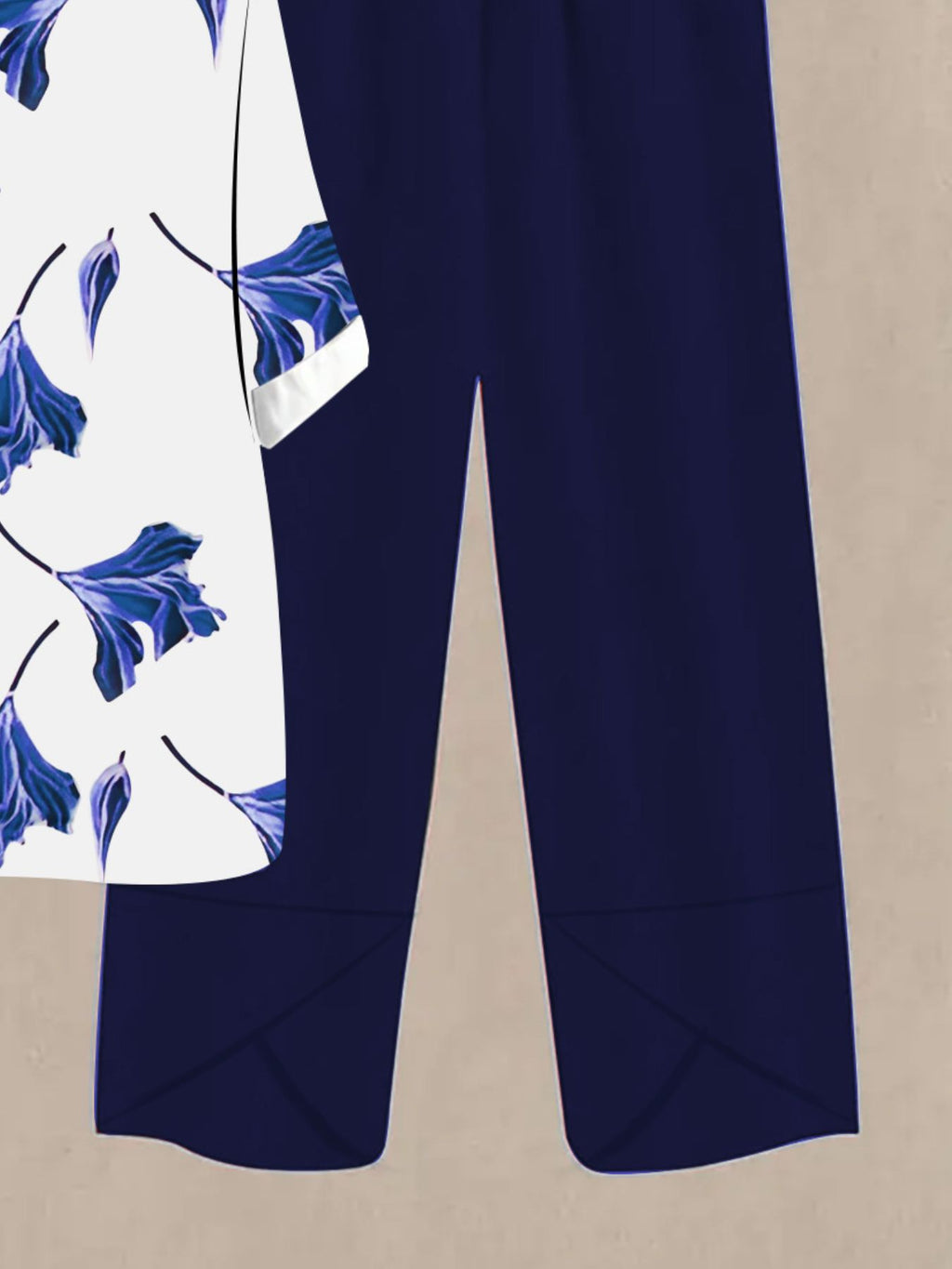 Printed Half Sleeve Top Pants Set (27)