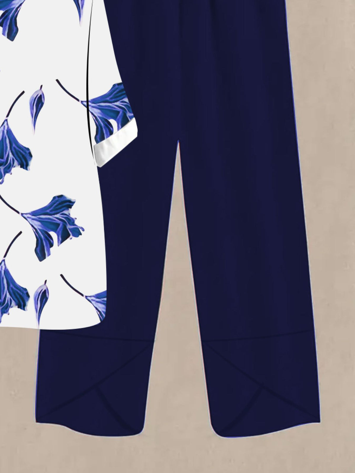 Printed Half Sleeve Top Pants Set (27)