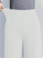 High-waisted Wide Leg Pants Elegant Center-seam Tailoring (17)