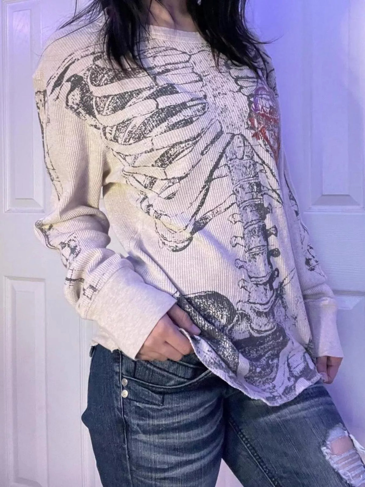 Skeleton Long Sleeve T-shirt (2)