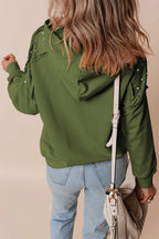 Rivet Drawstring Long Sleeve Hoodie (4)