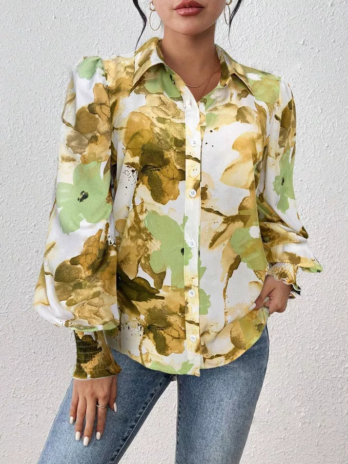 Floral Print Long Sleeve Shirt (9)