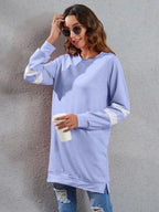 Full Size Striped Round Neck Long Sleeve T-shirt (17)