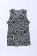 Printed Round Neck Tank Top (18)