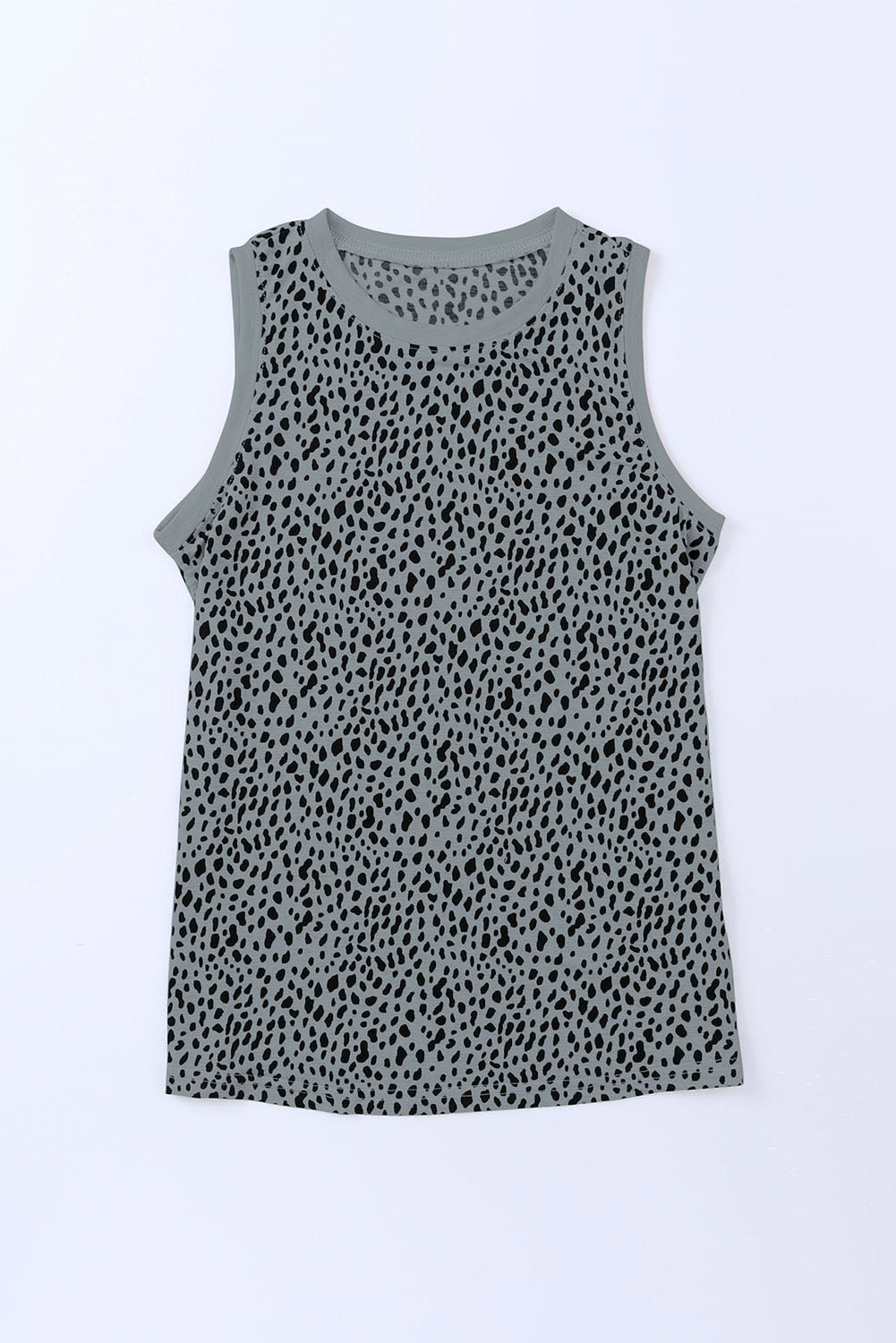 Printed Round Neck Tank Top (18)