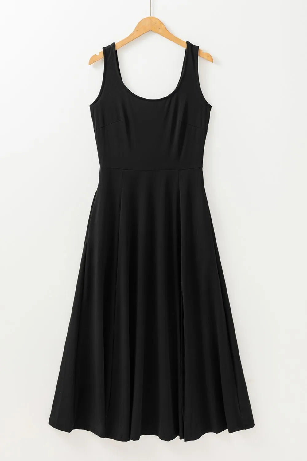 Side Slit Scoop Neck Wide Strap Dress (9)
