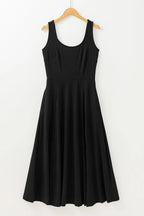 Side Slit Scoop Neck Wide Strap Dress (9)