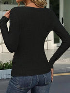 Eyelet Surplice Long Sleeve Top (9)