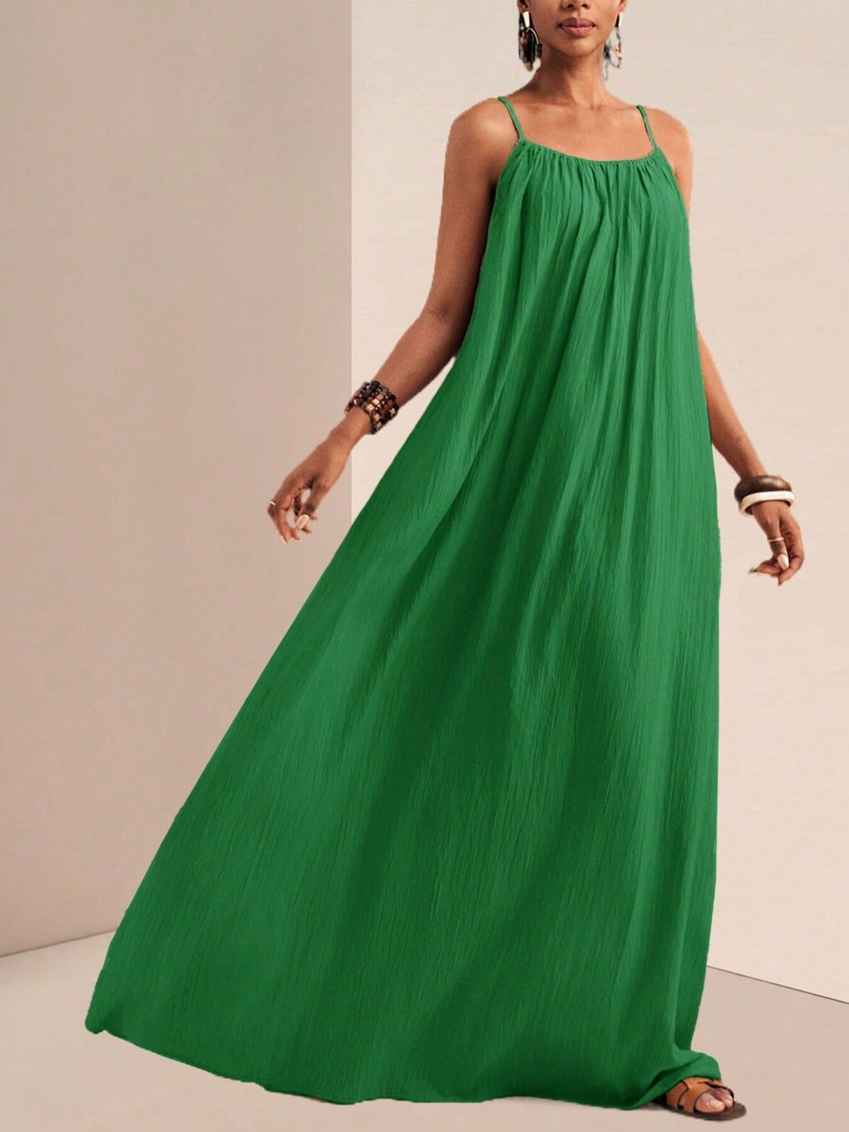 Spaghetti Strap Flowy Maxi Dress (19)