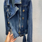 Button Denim Loose Top photo 5
