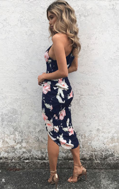 Print Skinny Slip Dress photo 2