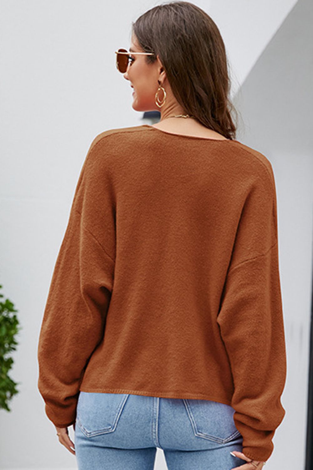 V-neck Center Seam Sweater (6)