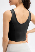 Round Neck Wide Strap Active Tank (2)