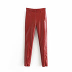 Mid-rise Faux Leather Leggings photo 3