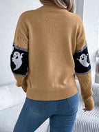 Ghost Round Neck Long Sleeve Sweater (14)