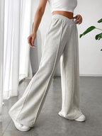 Elastic Waist Wide Leg Pants (3)