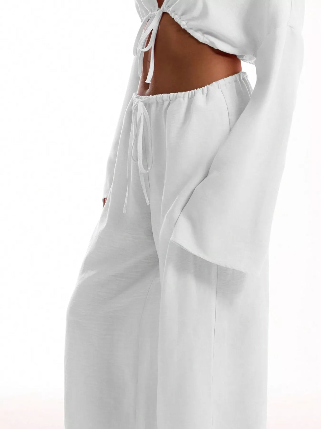 Drawstring Wide Leg Pants (19)