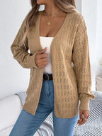 Open-front Crochet Knit Cardigan (12)