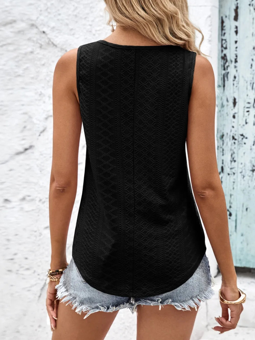 Eyelet Wide Strap Tank (6)