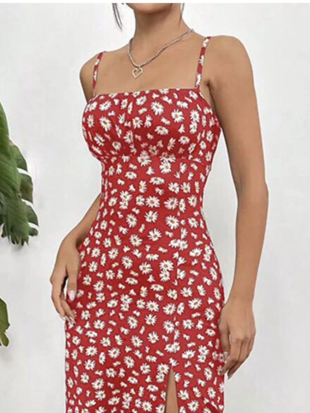 Slit Spaghetti Strap Midi Dress (14)